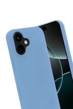 Uray store Apple iPhone 17 Nano içi Kadife Silikon - Mavi - Görsel 3