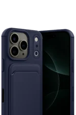 Uray store Apple iPhone 17 Pro Max Kelvin Kartvizitli Silikon - Lacivert - Görsel 2