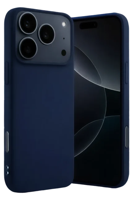 Uray store Apple iPhone 17 Pro Max Nano içi Kadife Silikon - Lacivert