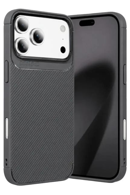 Uray store Apple iPhone 18 Pro Auto Focus Karbon Kapak - Gri