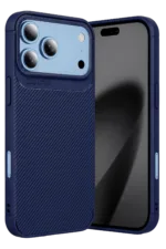 Uray store Apple iPhone 18 Pro Auto Focus Karbon Kapak - Lacivert