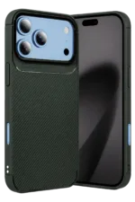 Uray store Apple iPhone 18 Pro Auto Focus Karbon Kapak - Yeşil