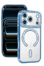 Uray store Apple iPhone 18 Pro Joke Simli Magneticsafe Kılıf - Sierra Blue