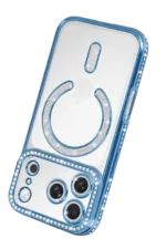 Uray store Apple iPhone 18 Pro Joke Simli Magneticsafe Kılıf - Sierra Blue - Görsel 3