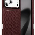 Uray store Apple iPhone 18 Pro Max Auto Focus Karbon Kapak - Bordo