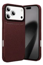 Uray store Apple iPhone 18 Pro Max Auto Focus Karbon Kapak - Bordo