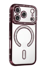 Uray store Apple iPhone 18 Pro Max Joke Simli Magneticsafe Kılıf - Bordo - Görsel 2