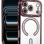 Uray store Apple iPhone 18 Pro Max Joke Simli Magneticsafe Kılıf - Bordo
