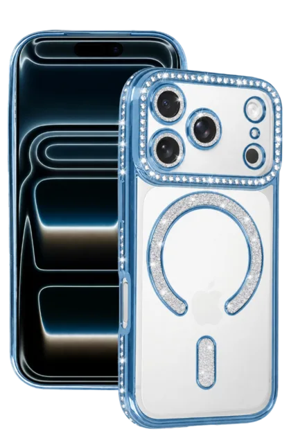 Uray store Apple iPhone 18 Pro Max Joke Simli Magneticsafe Kılıf - Sierra Blue