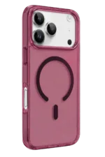 Uray store Apple iPhone 18 Pro Max Pc Real Magsafe Kapak - Bordo