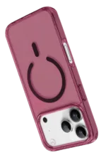 Uray store Apple iPhone 18 Pro Max Pc Real Magsafe Kapak - Bordo - Görsel 3
