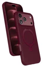 Uray store Apple iPhone 18 Pro Max Regal Magsafe Standlı Kapak - Bordo