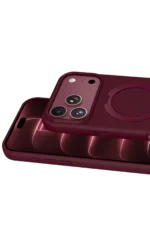 Uray store Apple iPhone 18 Pro Max Regal Magsafe Standlı Kapak - Bordo - Görsel 3