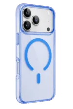 Uray store Apple iPhone 18 Pro Pc Real Magsafe Kapak - Sierra Blue