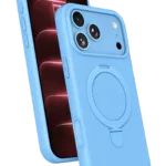 Uray store Apple iPhone 18 Pro Regal Magsafe Standlı Kapak - Sierra Blue