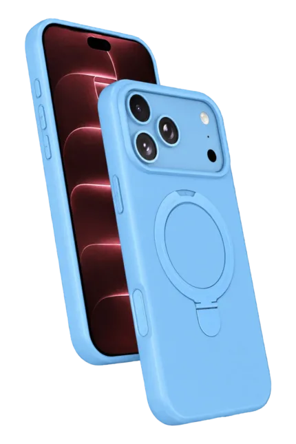 Uray store Apple iPhone 18 Pro Regal Magsafe Standlı Kapak - Sierra Blue