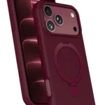 Uray store Apple iPhone 18 Pro Regal Magsafe Standlı Kapak - Bordo