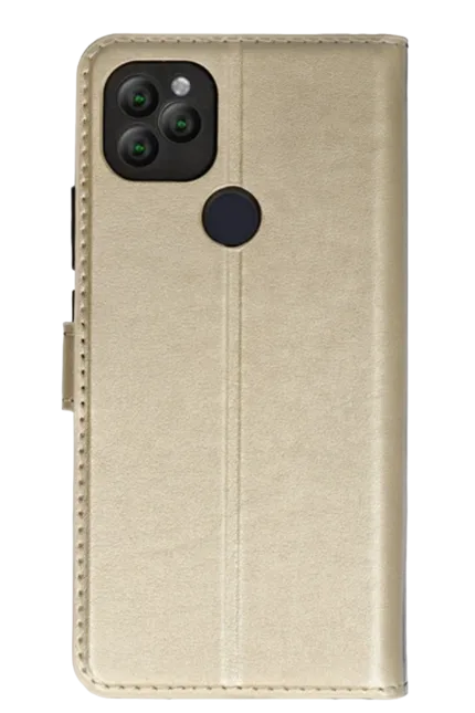 Uray store General Mobile GM 22 Plus Trend S Plus Kapaklı Telefon Kılıf - Gold