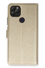 Uray store General Mobile GM 22 Kılıf Trend S Plus Kapaklı Kılıf - Gold