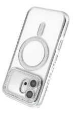 Uray store Huawei Honor 600 Joke Simli Magneticsafe Kılıf - Gümüş - Görsel 3