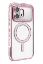 Uray store Huawei Honor 600 Joke Simli Magneticsafe Kılıf - Pembe - Görsel 2