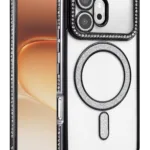 Uray store Huawei Honor 600 Joke Simli Magneticsafe Kılıf - Siyah