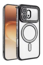 Uray store Huawei Honor 600 Joke Simli Magneticsafe Kılıf - Siyah