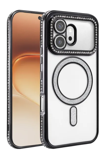 Uray store Huawei Honor 600 Joke Simli Magneticsafe Kılıf - Siyah