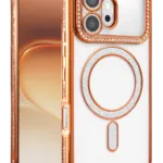 Uray store Huawei Honor 600 Joke Simli Magneticsafe Kılıf - Turuncu