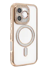 Uray store Huawei Honor 600 Lite Joke Simli Magneticsafe Kılıf - Gold - Görsel 2