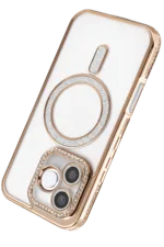 Uray store Huawei Honor 600 Lite Joke Simli Magneticsafe Kılıf - Gold - Görsel 3