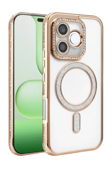 Uray store Huawei Honor 600 Lite Joke Simli Magneticsafe Kılıf - Gold