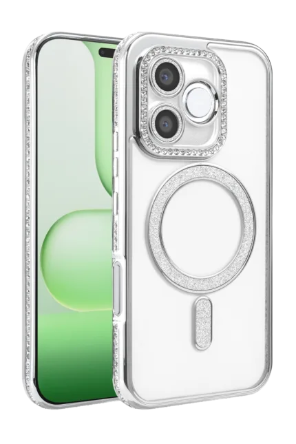 Uray store Huawei Honor 600 Lite Joke Simli Magneticsafe Kılıf - Gümüş