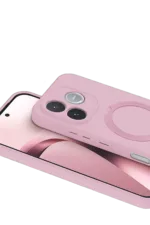 Uray store Huawei Honor 600 Lite Regal Magsafe Standlı Kapak - Açık Pembe - Görsel 2