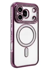 Uray store Huawei Honor 600 Pro Joke Simli Magneticsafe Kılıf - Derin Mor - Görsel 2