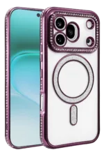 Uray store Huawei Honor 600 Pro Joke Simli Magneticsafe Kılıf - Derin Mor