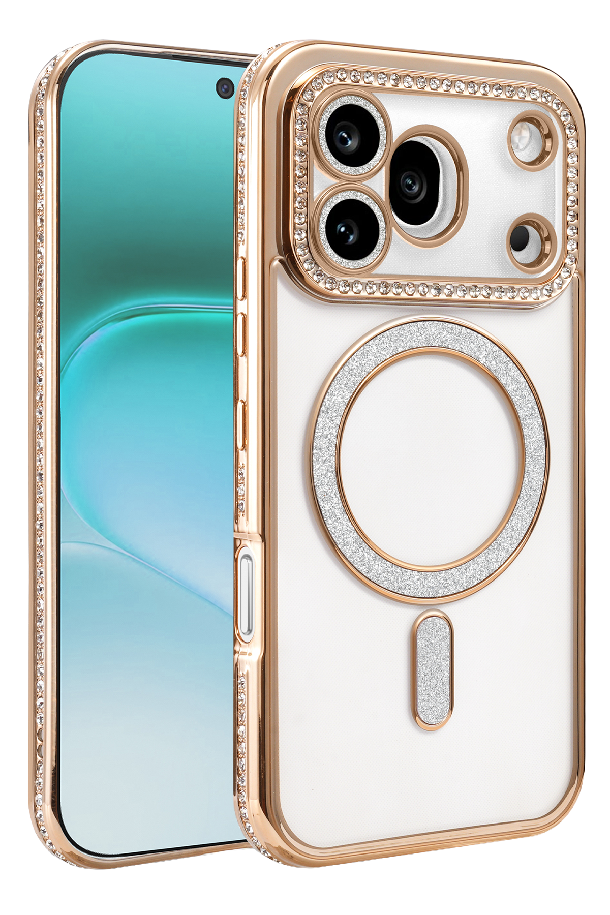 newface-huawei-honor-600-pro-joke-simli-magneticsafe-kilif-gold-default Uray store Huawei Honor 600 Pro Joke Simli Magneticsafe Kılıf - Gold - Görsel 1