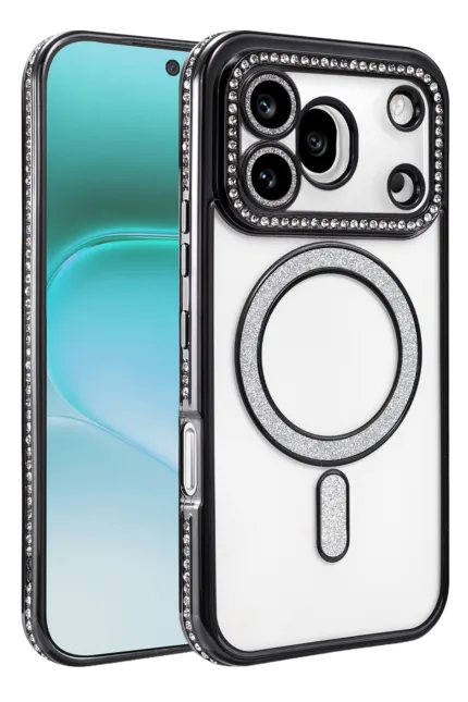 Uray store Huawei Honor 600 Pro Joke Simli Magneticsafe Kılıf - Siyah