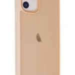 Uray store Apple iPhone 12 Kılıf Elegant Kapak - Pudra