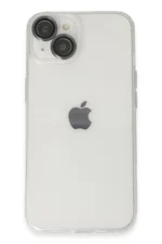 Uray store Apple iPhone 14 Kılıf Luko Lens Silikon - Siyah