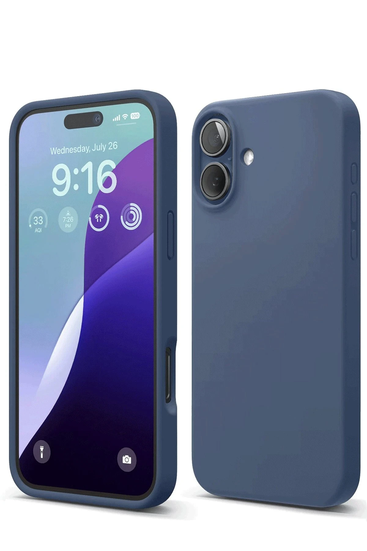 newface-iphone-16-kilif-nano-ici-kadife-silikon-lacivert-default Uray store Apple iPhone 16 Kılıf Nano içi Kadife Silikon - Lacivert - Görsel 1