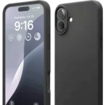 Uray store Apple iPhone 16 Kılıf Nano içi Kadife Silikon - Siyah