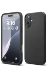 Uray store Apple iPhone 16 Kılıf Nano içi Kadife Silikon - Siyah