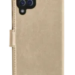 Uray store Samsung Galaxy A22 Trend S Plus Kapaklı Kılıf - Gold