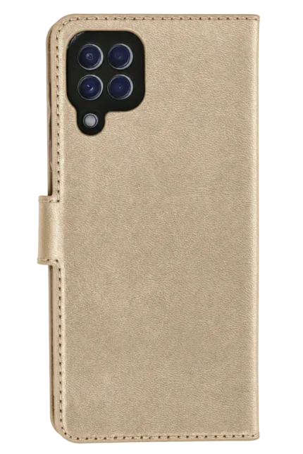 Uray store Samsung Galaxy A22 Trend S Plus Kapaklı Kılıf - Gold