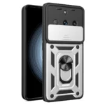 Uray store Realme 11 Pro Kılıf Pars Lens Yüzüklü Silikon - Gümüş