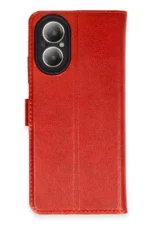 Uray store Realme 12 Lite Kılıf Trend S Plus Kapaklı Kılıf - Kırmızı - Görsel 2