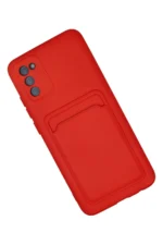 Uray store Samsung Galaxy A02S Kılıf Kelvin Kartvizitli Silikon - Kırmızı - Görsel 2