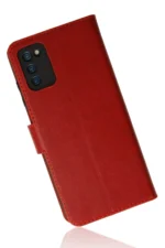 Uray store Samsung Galaxy A03S Kılıf Trend S Plus Kapaklı Kılıf - Kırmızı - Görsel 4
