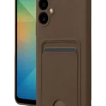 Uray store Samsung Galaxy A07 4G Kelvin Kartvizitli Silikon - Kahverengi